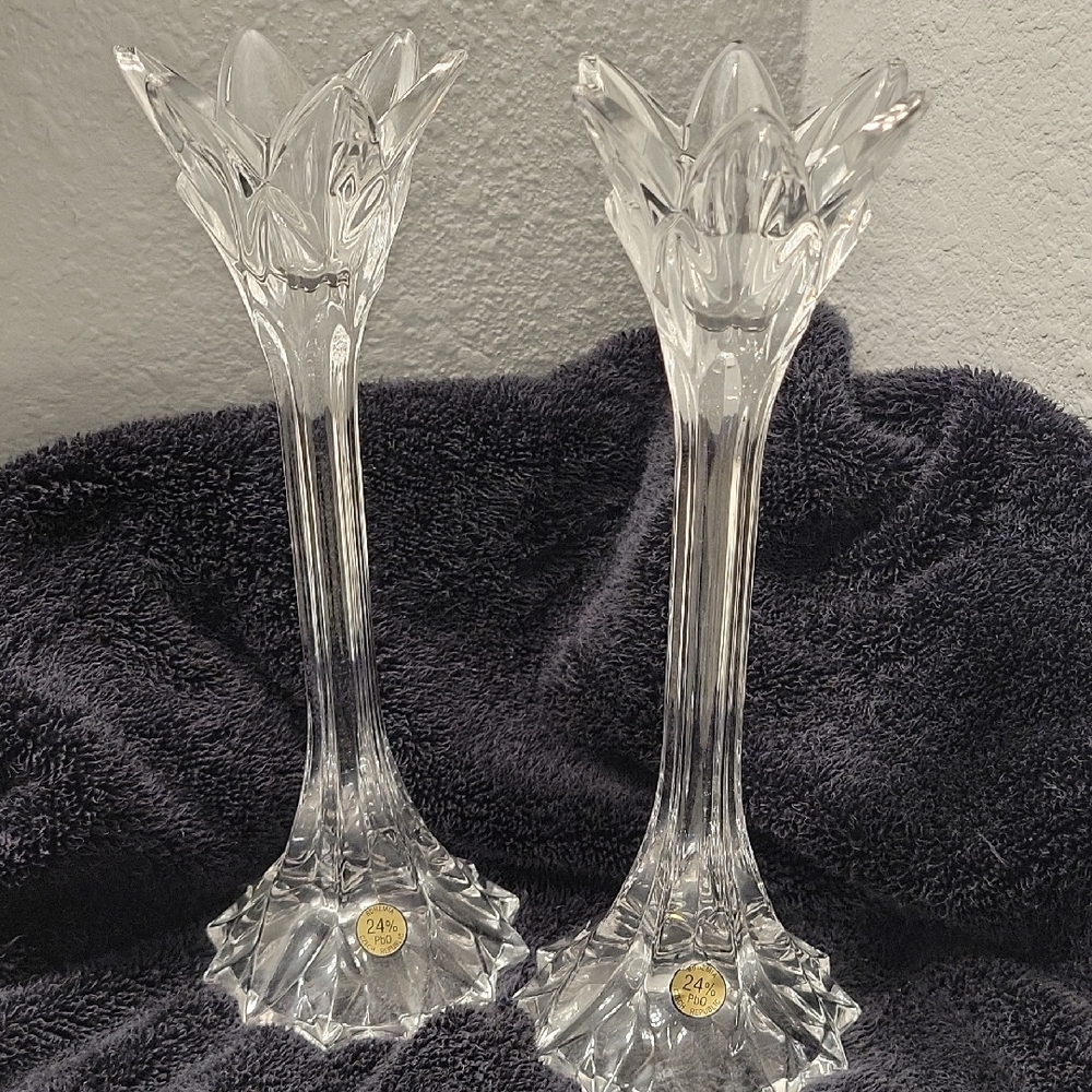 Bohemia Elegant Crystal Candle Holders